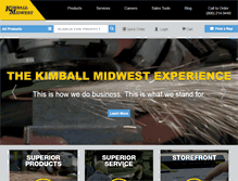 Tablet Screenshot of kimballmidwest.com